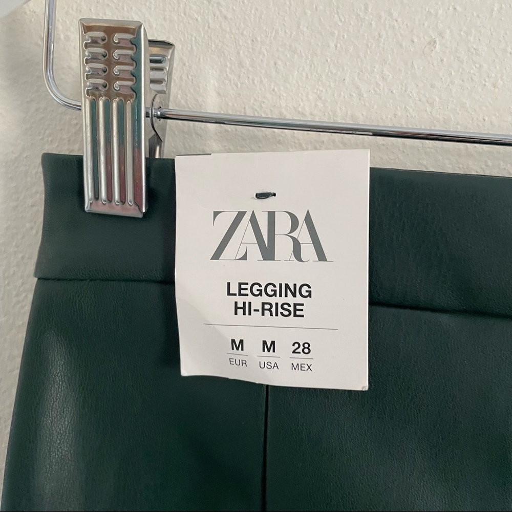 ZARA // Blogger Favorite Faux Leather Hi-Rise Leggings - Picture 7 of 8